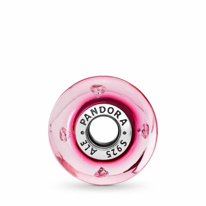 Pandora Cerise Heart Charm Silver Egypt AT1405289